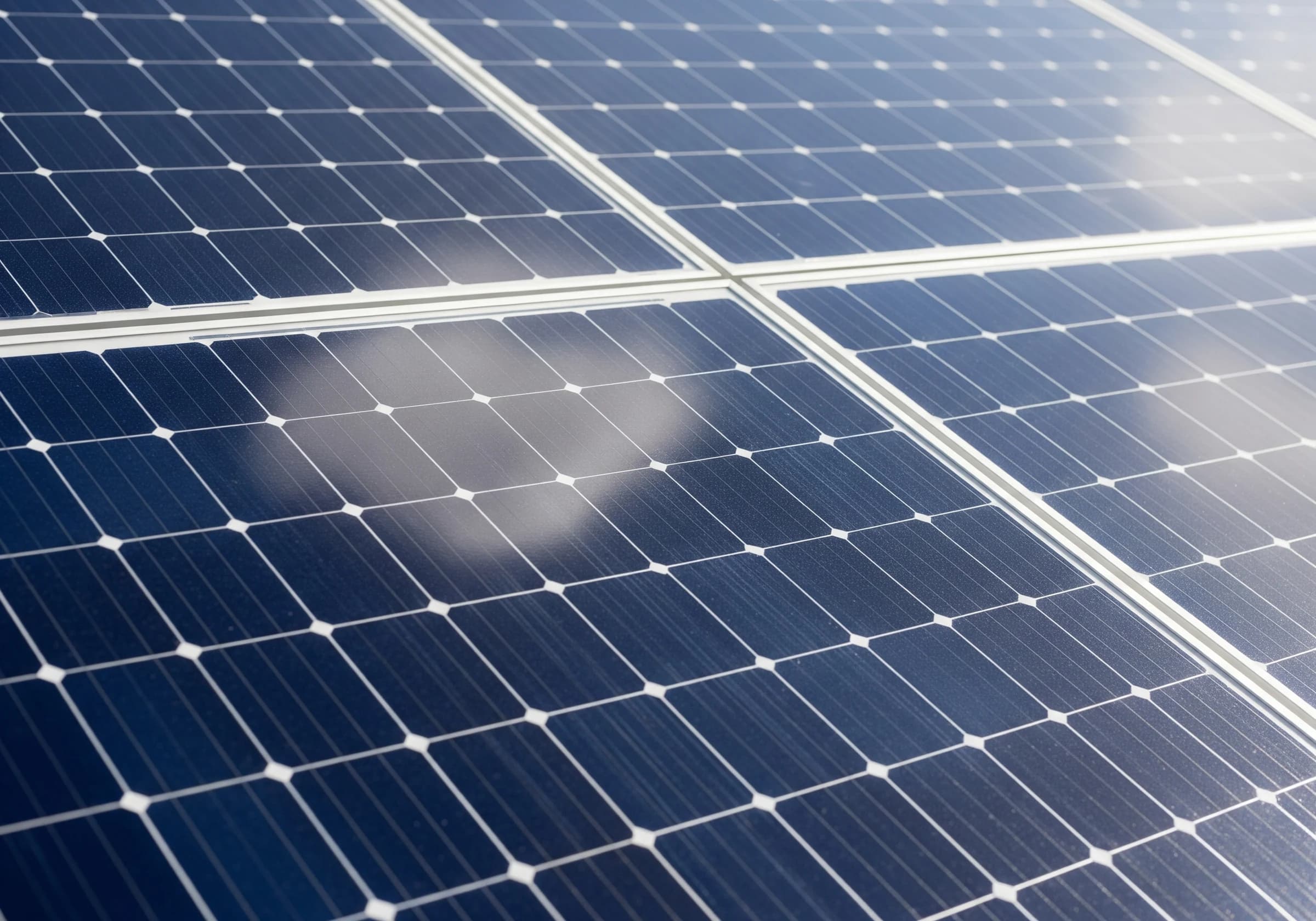 太陽光発電パネルのディテール